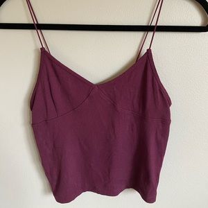 Forever21 maroon crop top